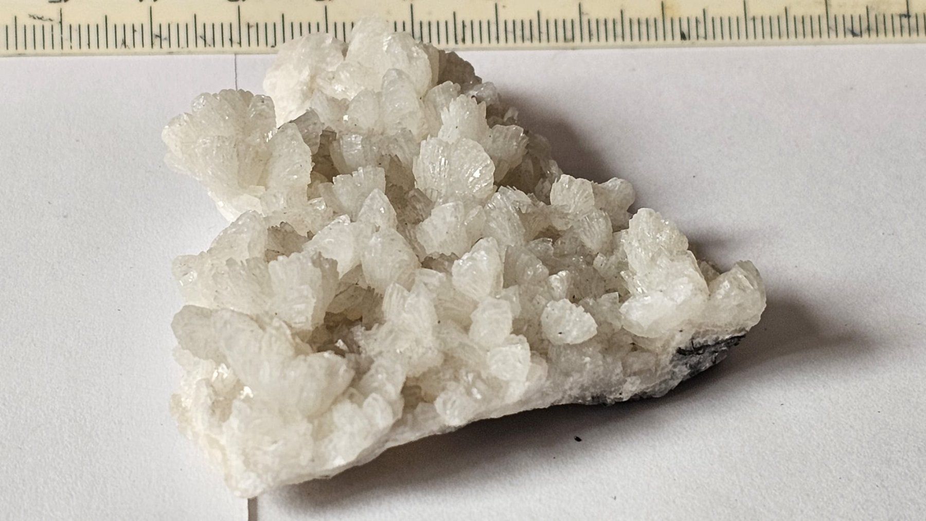 Mineralien & Heilsteine: White Stilbite Zeolite Crystal Cluster – Gebraucht aus St-Légier-Chiésaz von nig_dk7p