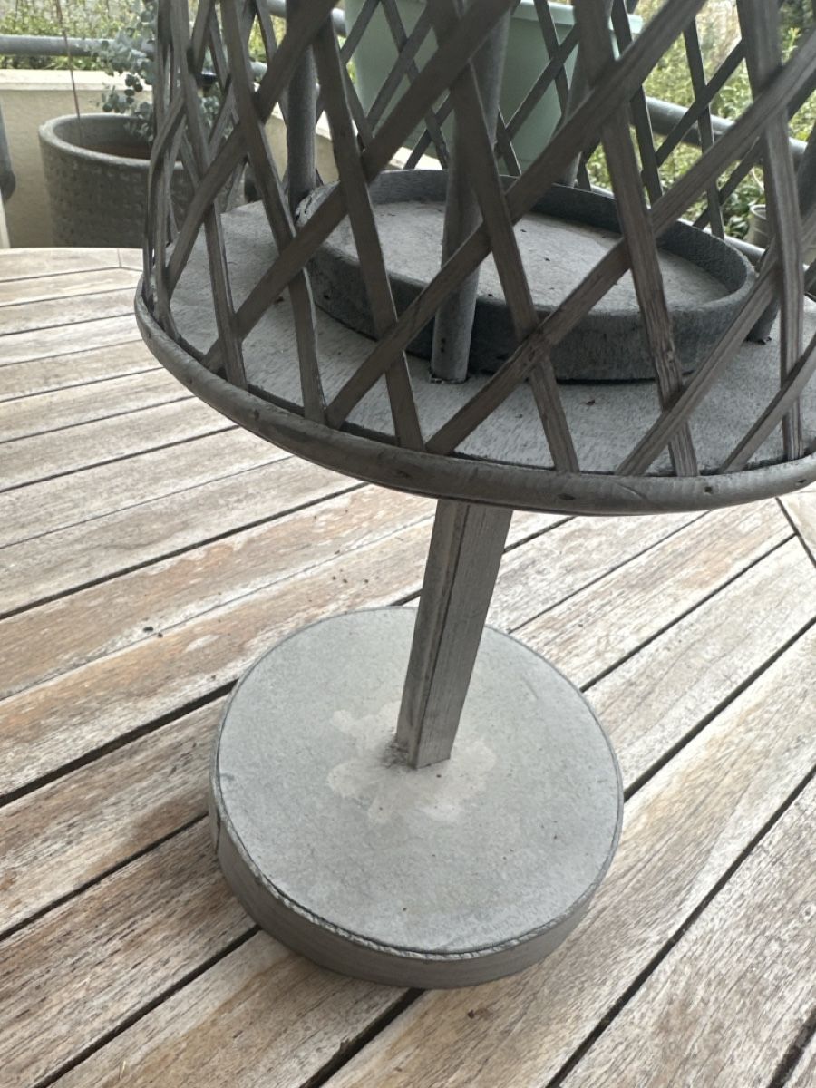 Tutte le decorazioni: Grey Metal Garden Candle Holder - Rustic Style! – Usato da Zürich venduto da mhm_6rhw 2