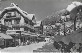 Wengen  (1276  m).   Dorfstrasse (belebt)
