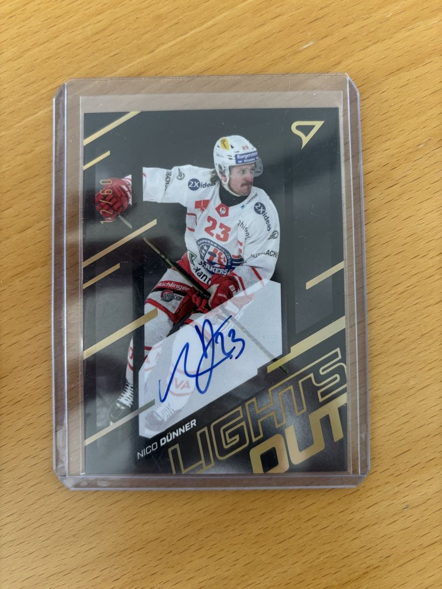 Sportzoo Carte collezionabili: Nico Dünner Signed Lights Out 12/60 – Nuovo (secondo la descrizione) da Dürrenäsch venduto da gasto27
