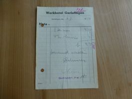 Gerlafingen, Werkhotel Gerlafingen Nota 4.7.1950