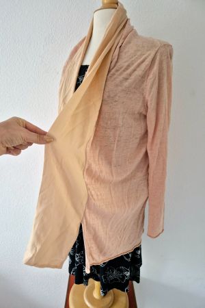 CARDIGAN JACKE L 40 MODISSA PASTELL, TOP ZU KLEID EVA KYBURZ
