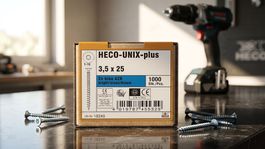 1000 Schrauben HECO-UNIX-plus 3,5 x 25mm