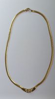 Collier ras-du-cou vintage doré – Style Années 80 avec Nacre