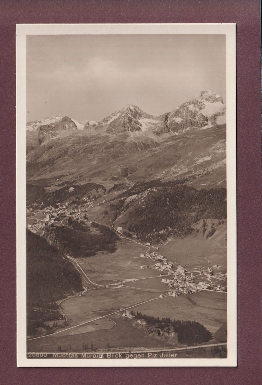Cartoline postali: MUOTTAS MURAIGL - Piz Julier – Usato da Pully venduto da nicecards
