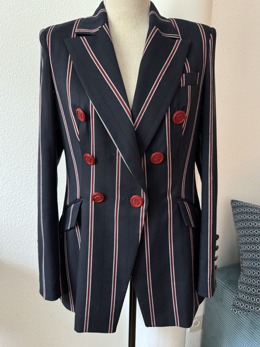 Completi & Tailleur: BABYLON, ensemble veste pantalon, taille 44 IT, bleu rouge – Nuovo (secondo la descrizione) da Morges venduto da sandy069