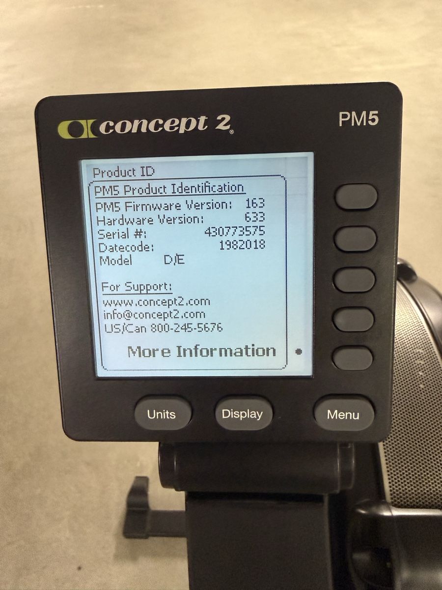 Concept 2 Hometrainer: Rudergerät Connect 2 PM5 – Usato da Rotkreuz venduto da 74max 5