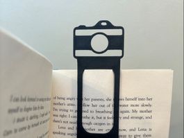 3D Printed Camera Bookmark – Black