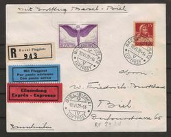 1929 : Ertflug Basel - Biel mit Alpar RF 29.3.d