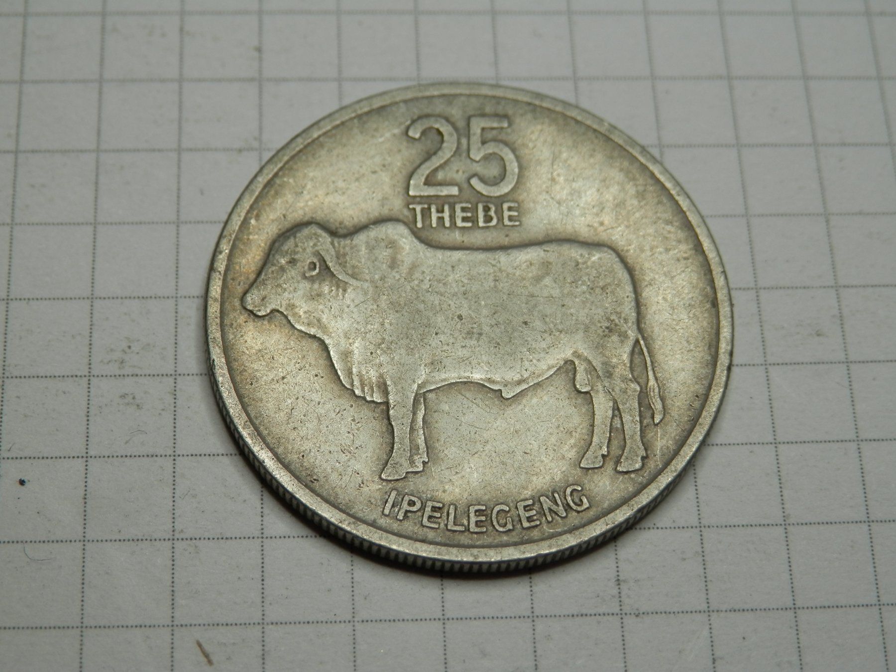 Tutti le monete: Botswana 25 Thebe, 1977 – Usato da Weiach venduto da weiach81 1