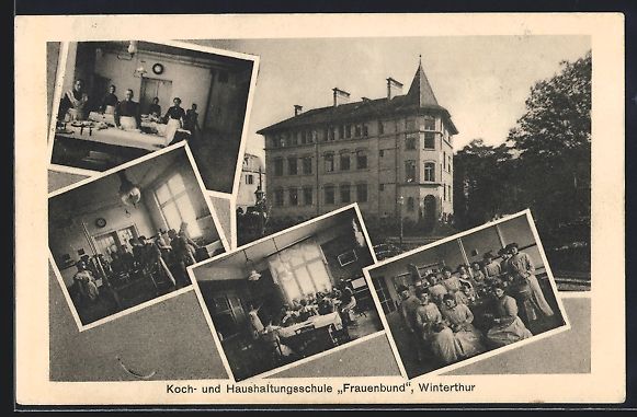 Ansichtskarten: Winterthur, Koch- und Haushaltungsschule – Gebraucht aus Berlin von bartko-reher