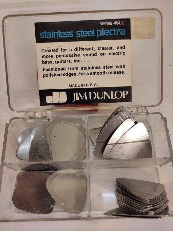 Jim Dunlop Plektrenhalter – 3er-Set, Schwarz, Selbstklebend, Federbelastet Für Griffbereite Plektren