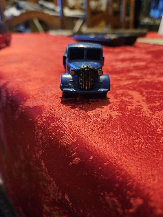 Décoration Vintage En Métal Rouge - Camion De Ferme De Noël De 11,9 Cm - Jouet En Métal Pour Voiture - Durable - Décoration De Table