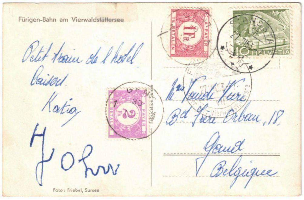 Cartoline postali: Fürigen - Standseilbahn – Usato da Binningen venduto da Mountainrider 1