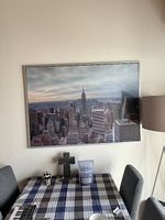 Grosses New York Wandbild mit Rahmen  Manhattan Skyline