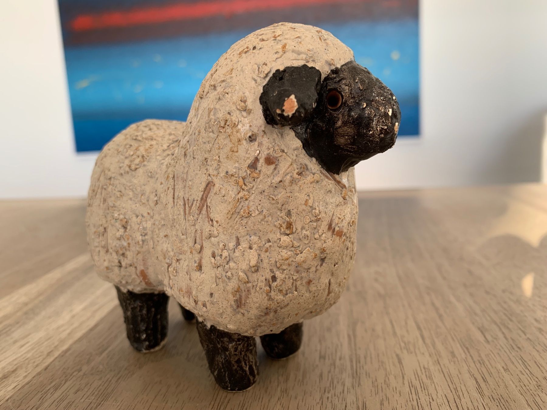 Statuette: Ueli Schmutz Keramik Schaf und Schafbock – Usato da Evilard venduto da Wittilda 5