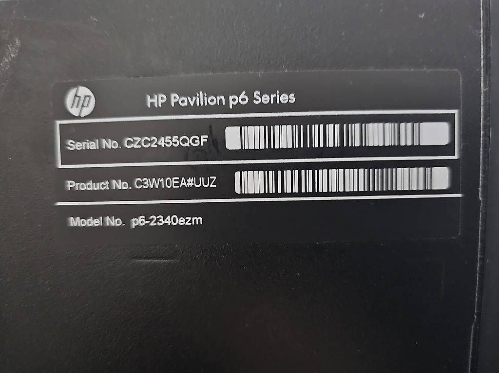 PC: PC HP Pavilion p6 Series – Usato da Wallisellen venduto da 125271 3