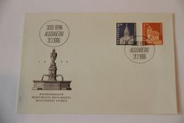 FDC, Baudenkmähler, 21.2.1966,Werte 1.30/1.70