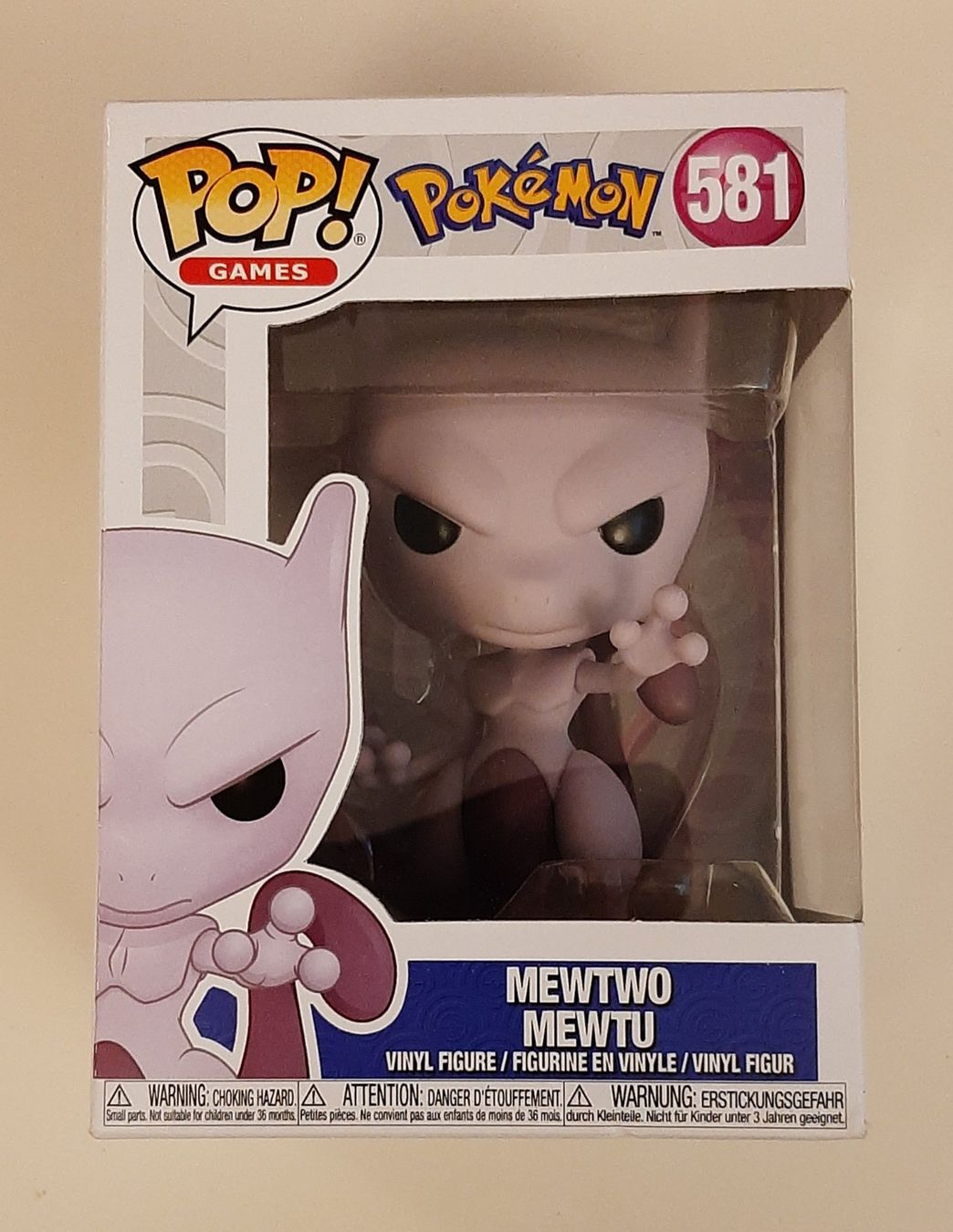Funko Figuren: Funko Pop Pokémon Mewtwo / Mewtu 581 – Neu und originalverpackt aus Regensdorf von 8Collect