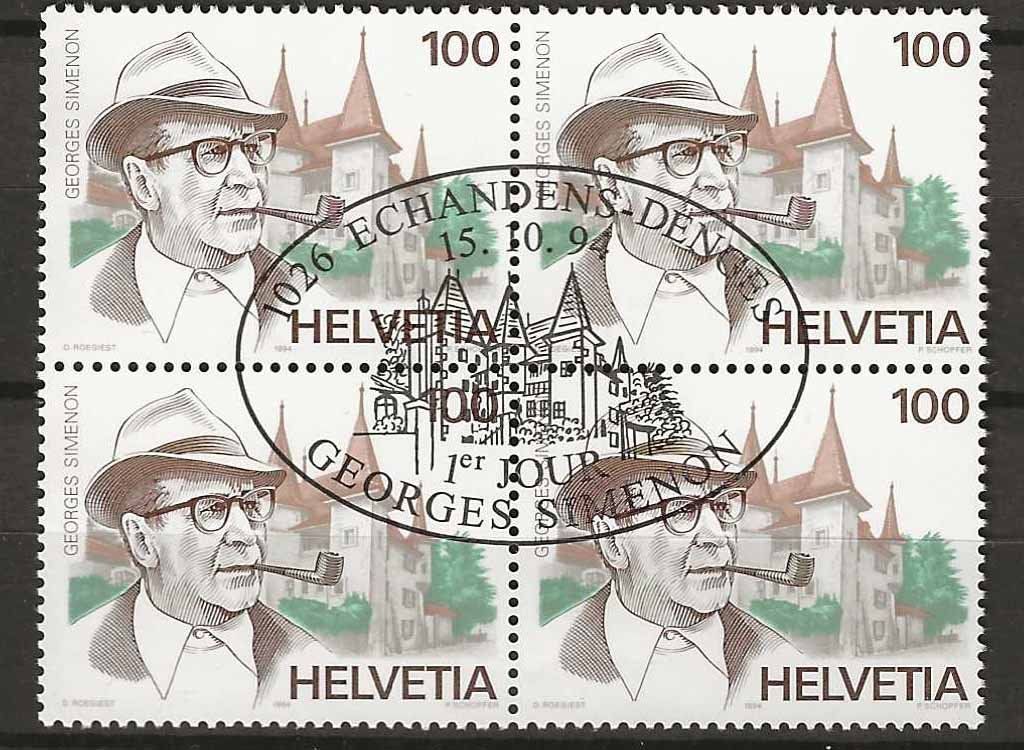 Tutti i francobolli: B0871 - Simenon B4 1er jour – Usato da Trélex venduto da Phil_Albert