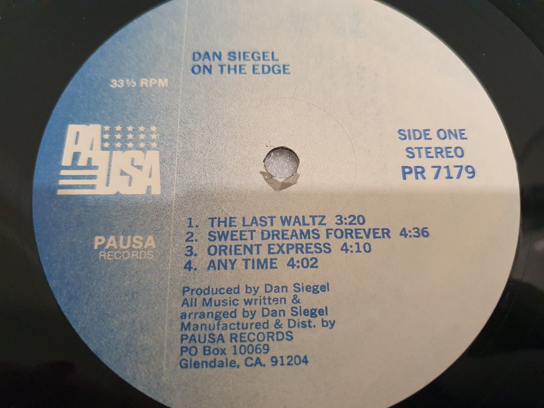 Vinyles: Dan Siegel - On The Edge – D'occasion à Uster par Vinyl-Leidenschaft 3