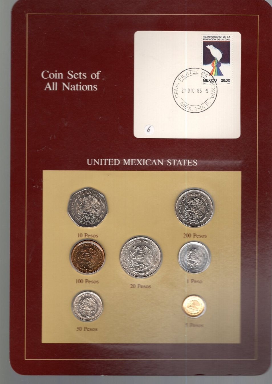 Tutti le monete: Mexico coins set uNZ – Nuovo (secondo la descrizione) da Leibstadt venduto da baroc333