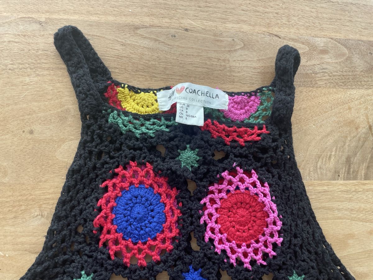 H&M Vestiti: H&M Häkelkleid,  Crocket Boho, Gr. S-M, neu! – Usato da Gockhausen venduto da AnneT07 3