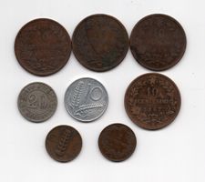 (1359) 8 x Münzen ab 1860, Italien