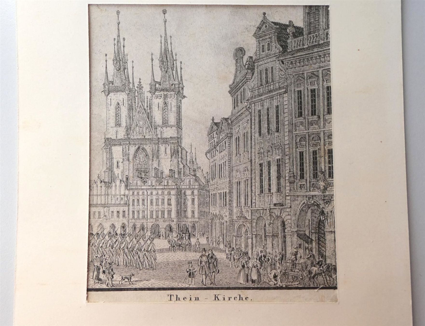 Incisioni: Grafik Thein Kirche Prag Carl Janovsky – Usato da Frauenfeld venduto da Astra13 6