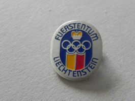 Olympia Olympiade Abzeichen Brosche Fürstentum Liechtenstein