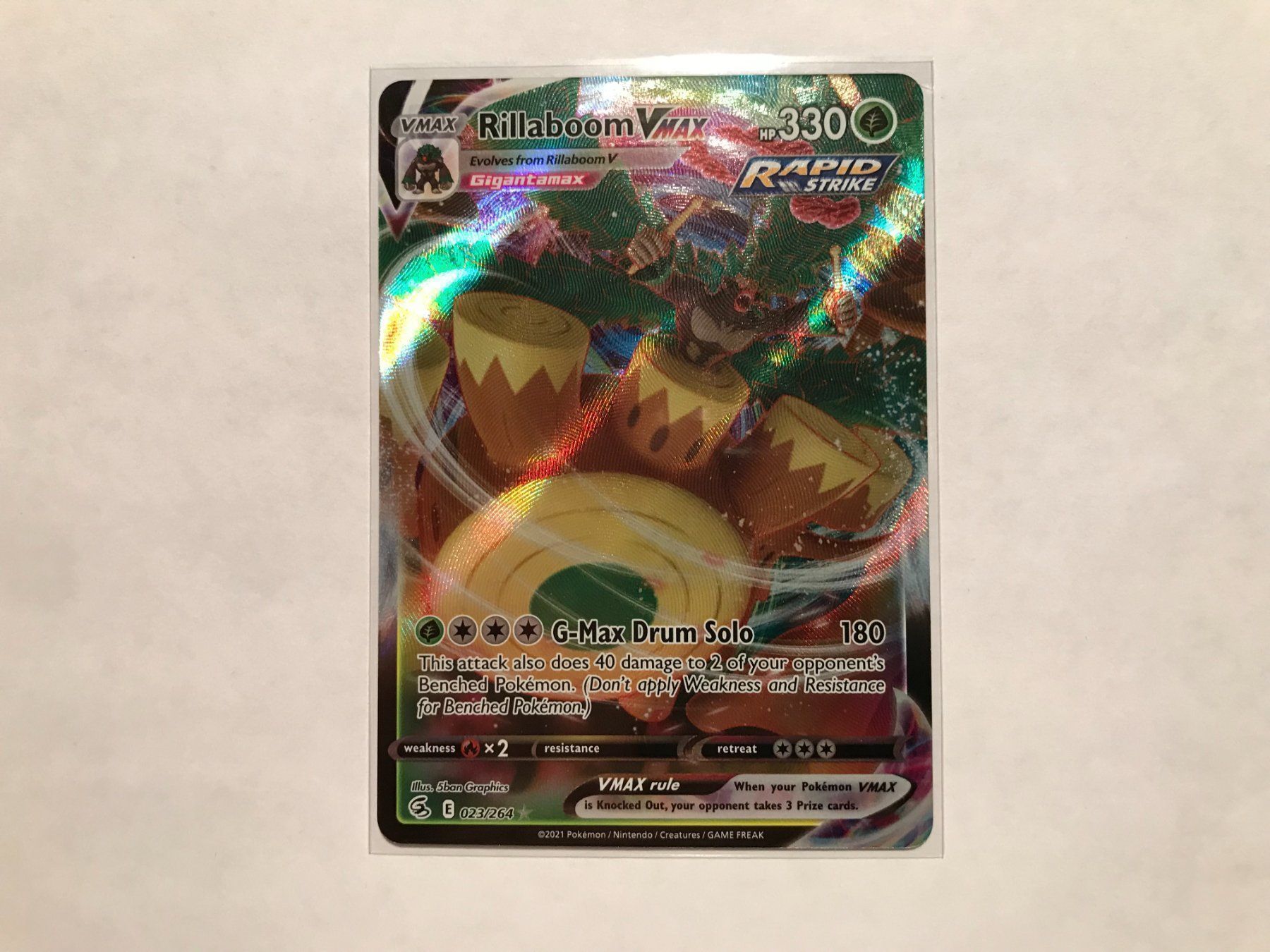 Pokémon Carte collezionabili: Rillaboom Vmax EN – Usato da Hagendorn venduto da Pokecollectorch