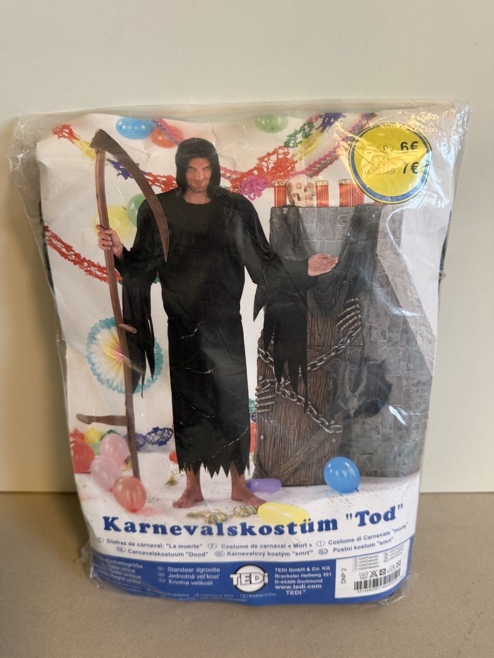 Costumi: Karnevalskostüm Tod – Nuovo e nell'imballaggio originale da Oberrohrdorf venduto da Schuegu33