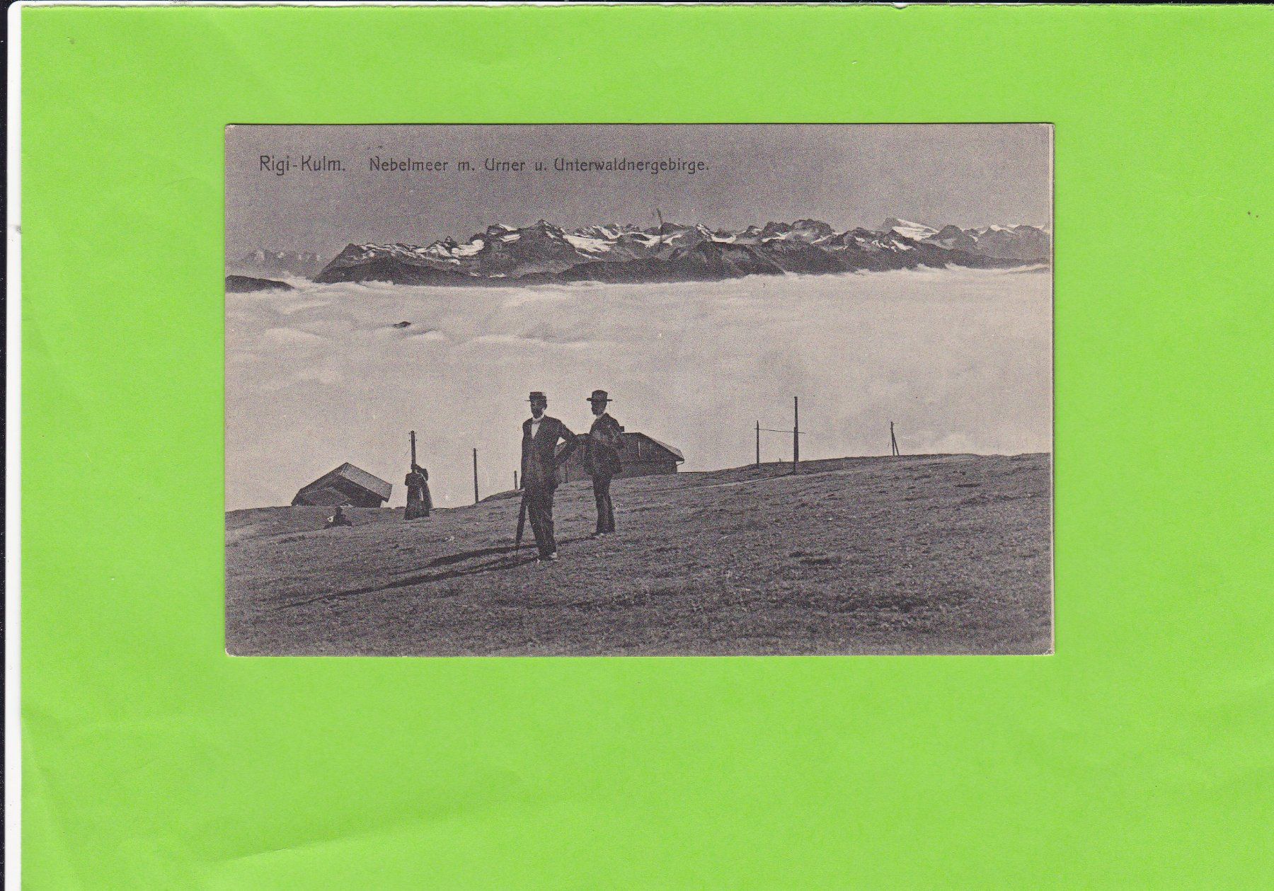 Cartoline postali: Rigi-Kulm, Nebelmeer--belebt – Usato da St. Peterzell venduto da neckertal