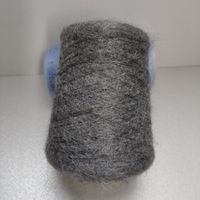 Wolle Superkid Mohair, Camelot von Lineapiu 350g grigio mel.