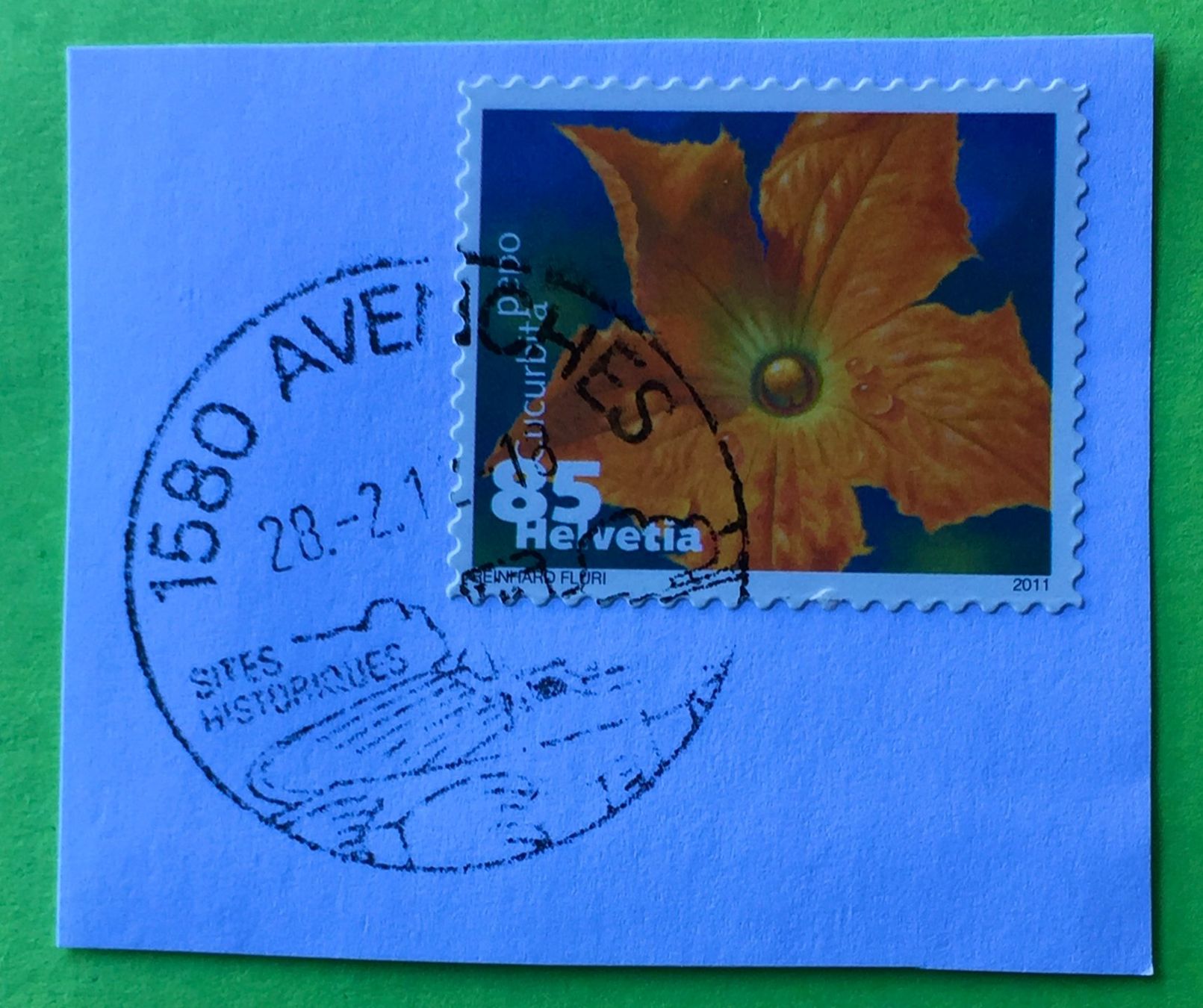 Tutti i francobolli: Nr.1376 Dauermarken Gemüseblüten 2011 mit Stempelt Zucchini – Usato da Aarau venduto da Billa007