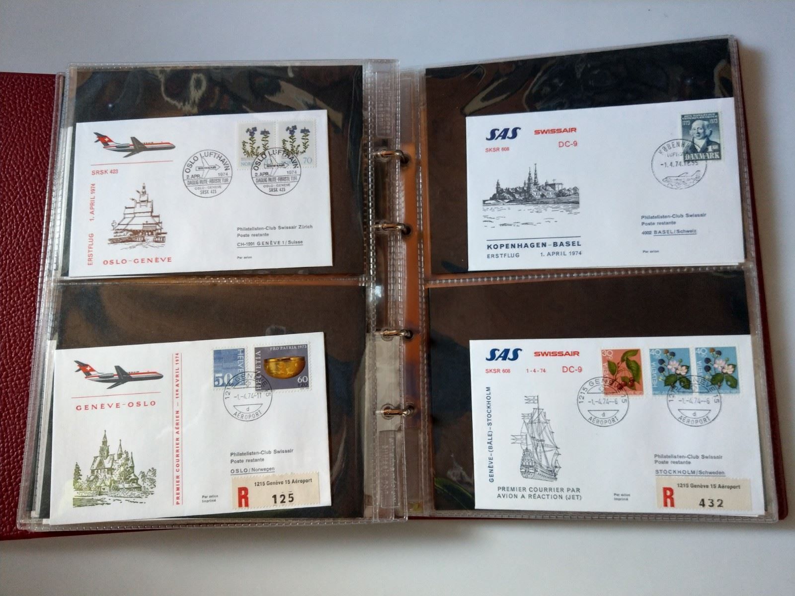 Tutti i francobolli: Sammlung 64 Erstflüge von 1972-1974 – Usato da Ettingen venduto da Kartenplanet 9