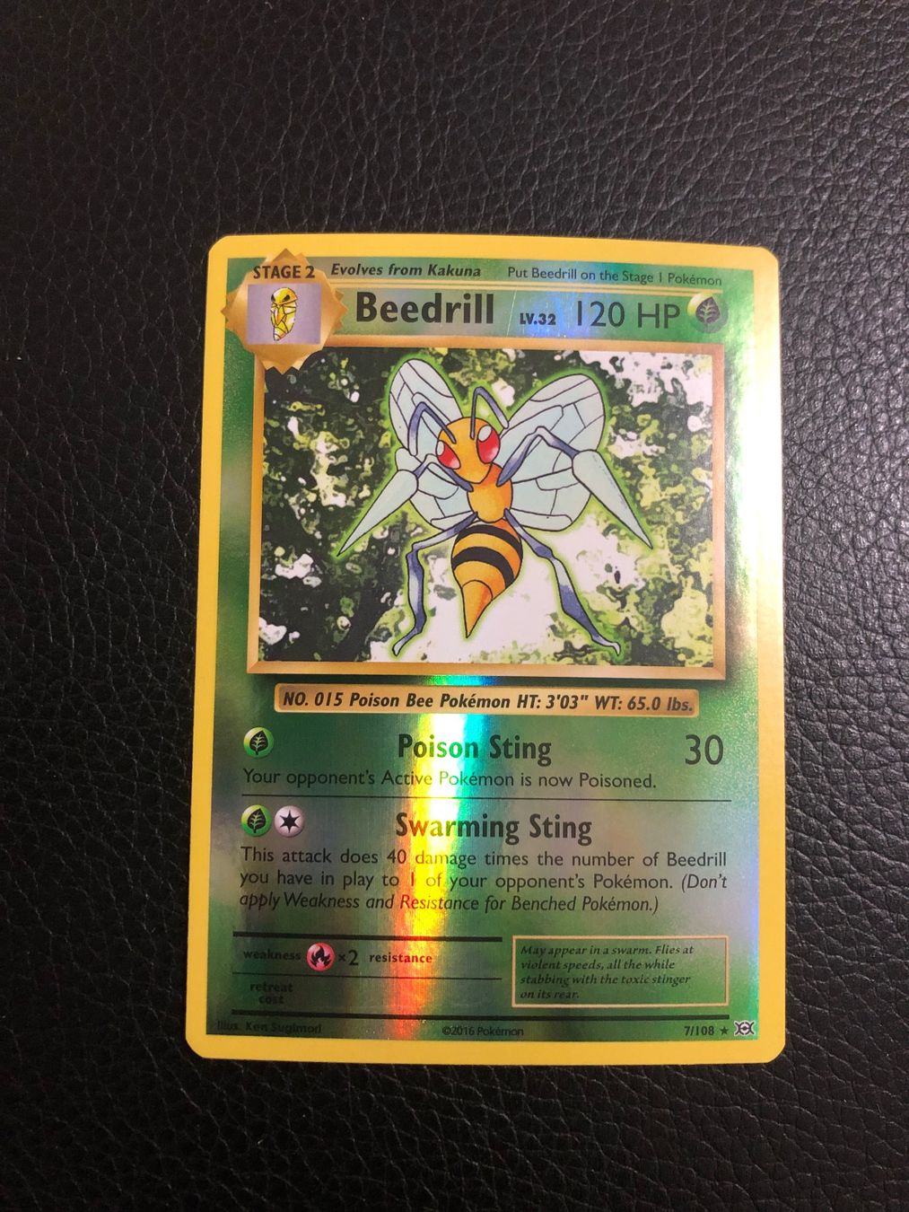 Pokémon Cartes à collectionner: Evolutions Beedrill reverse rare 7/108 Ab 1 – D'occasion à Paradiso par Pkmn10