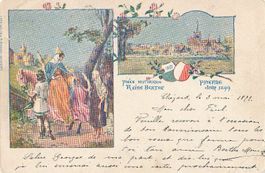 Payerne Historische Ansichtskarte Litho +1899