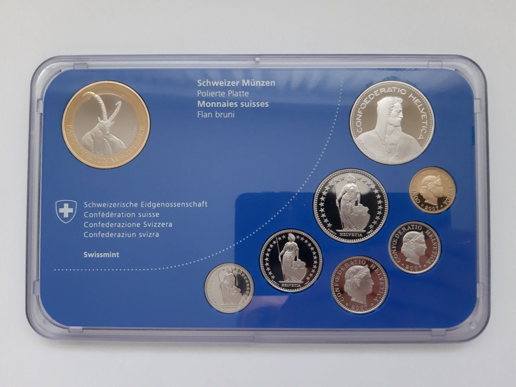 Tutti le monete: Münzsatz 2007 pp NEU! – Nuovo e nell'imballaggio originale da Pfäffikon ZH venduto da Schweizer_Muenzen 2