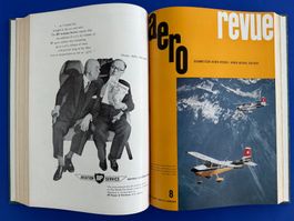 Aero Revue. Jahrgang 1958 in Leinen gebunden.