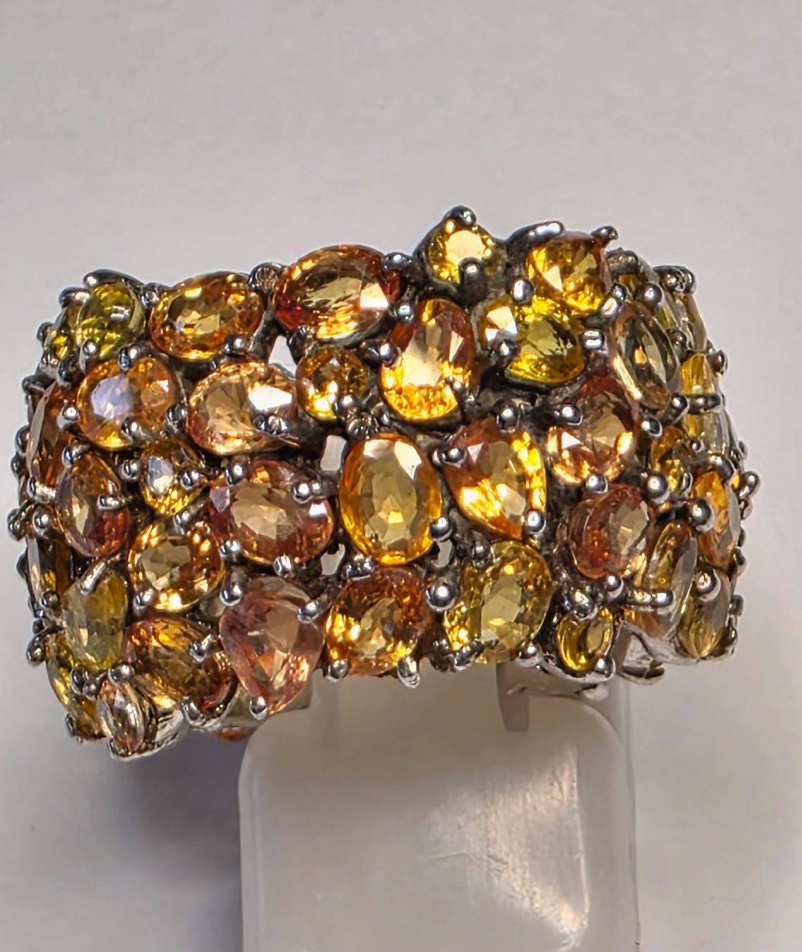 Ringe: Gel orange Safire Eternity Ring – Neu (gemäss Beschreibung) aus Zürich von adriben 1