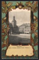 Grusskarten-AK Glauchau, Markt, Rathaus,