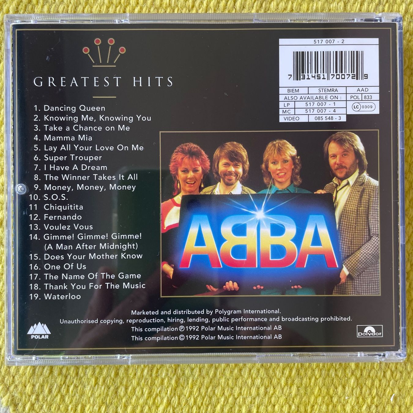 CDs: ABBA-GOLD GREATEST HITS – Gebraucht aus Rorschacherberg von CD-Roli 1
