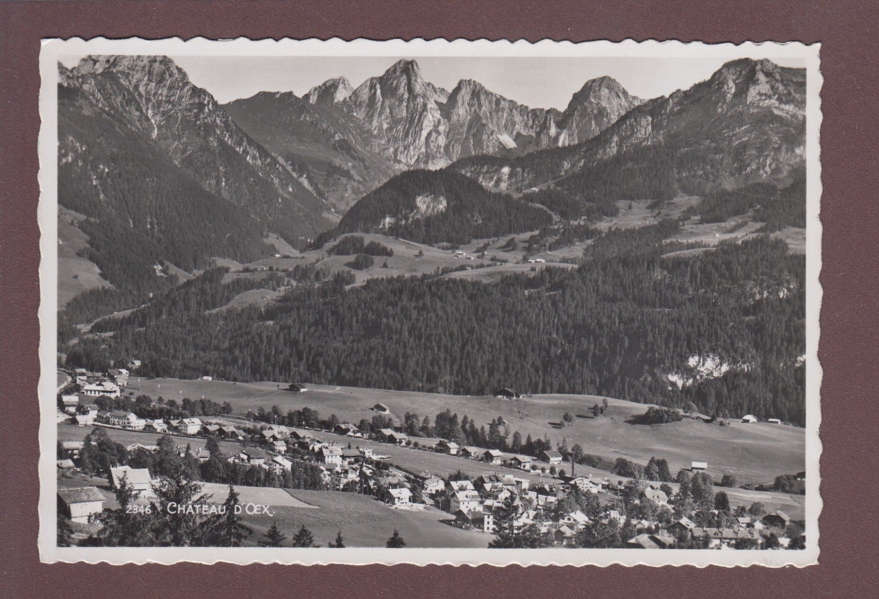 Cartoline postali: CHÂTEAU D'OEX - 1945 – Usato da Pully venduto da nicecards