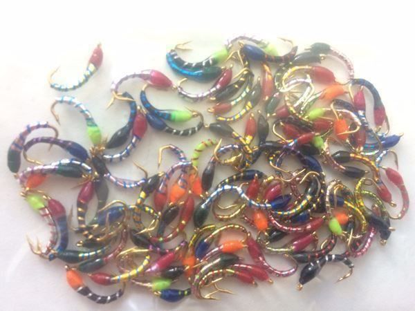 Köder: 100 Stk. Felchen Nymphen, Gr. 10/12/14 oder 16 – Neu (gemäss Beschreibung) aus Arbon von Helmuth 3