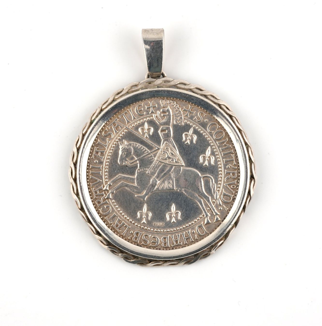 Medaglie: Silberanhänger mit Medaille – Usato da Basel venduto da Edelmetallhaus24