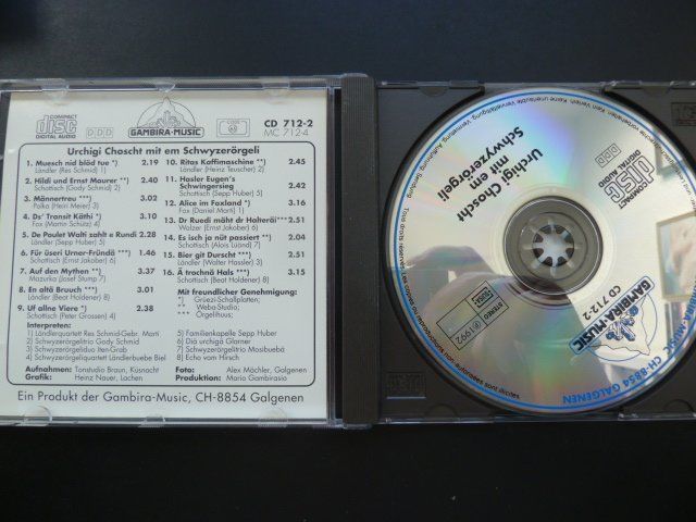 CD: Urchigi Choscht mit em Schwyzerörgeli  (rare CD) – Usato da Au ZH venduto da sikoku 1