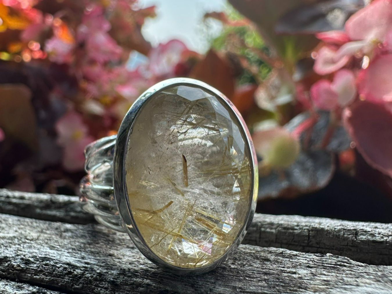 Olga Ribler Bagues: Statement Silber Ring 925 - Rutilquarz - Grösse 56 – Neuf (Voir description) à Luzern par Schmuckoutlet 2