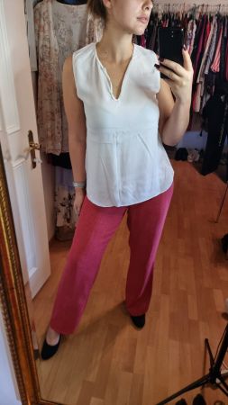 Weisses NILe Sommer Top Gr. L 40 Elegant