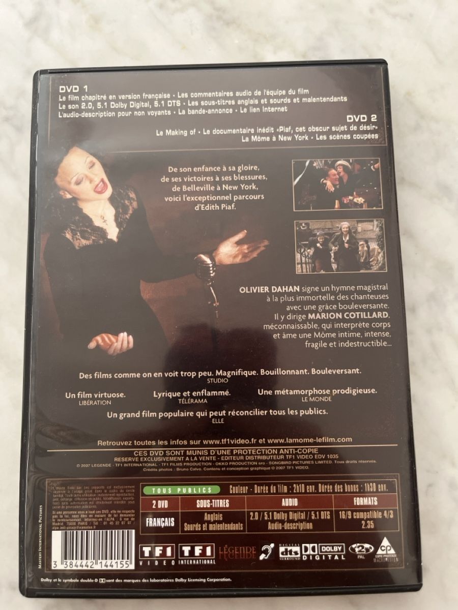 Alle DVDs: La Môme DVD 2 Discs parfait état – Gebraucht aus Biel/Bienne von lux2000 3